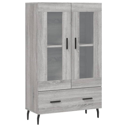 Hoge Kast 69,5X31X115 Cm Bewerkt Hout Grijs Sonoma Eikenkleurig