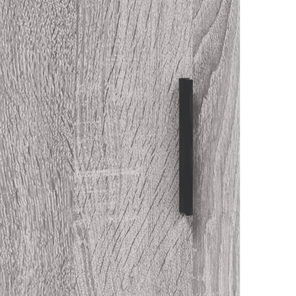 Hoge Kast 69,5X31X115 Cm Bewerkt Hout Grijs Sonoma Eikenkleurig