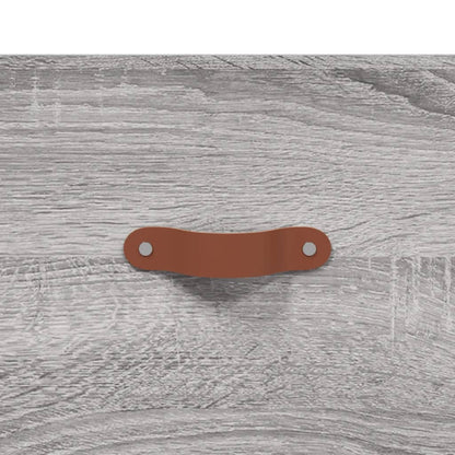 Tv-Meubel 80X36X50 Cm Bewerkt Hout Eikenkleurig Grijs sonoma