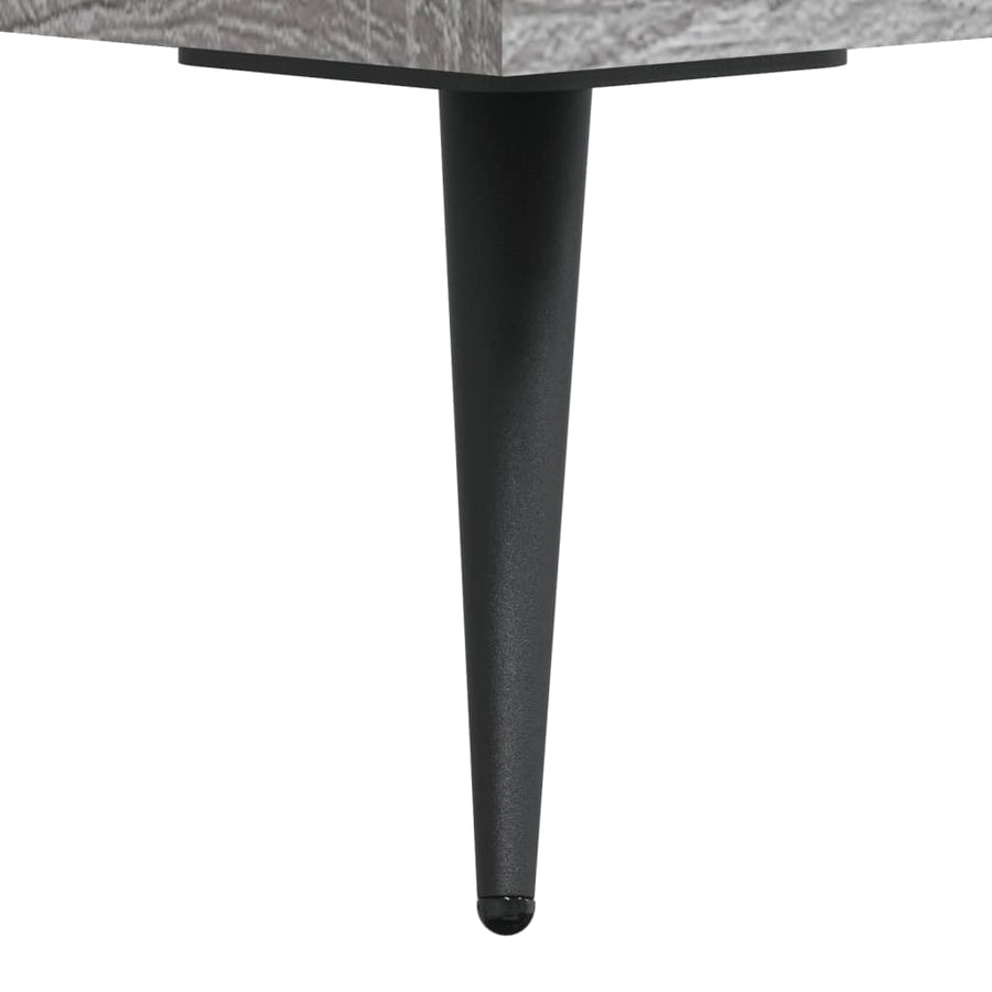 Tv-Meubel 80X36X50 Cm Bewerkt Hout Eikenkleurig Grijs sonoma