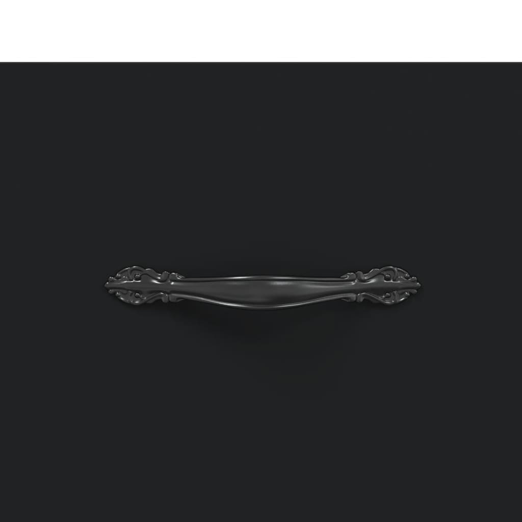Tv-Meubel 80X36X50 Cm Bewerkt Hout Zwart