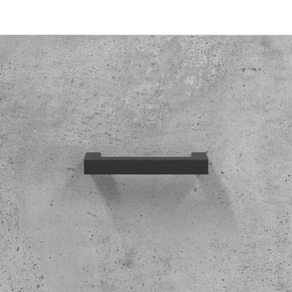 Tv-Meubel 80X36X50 Cm Bewerkt Hout Betongrijs