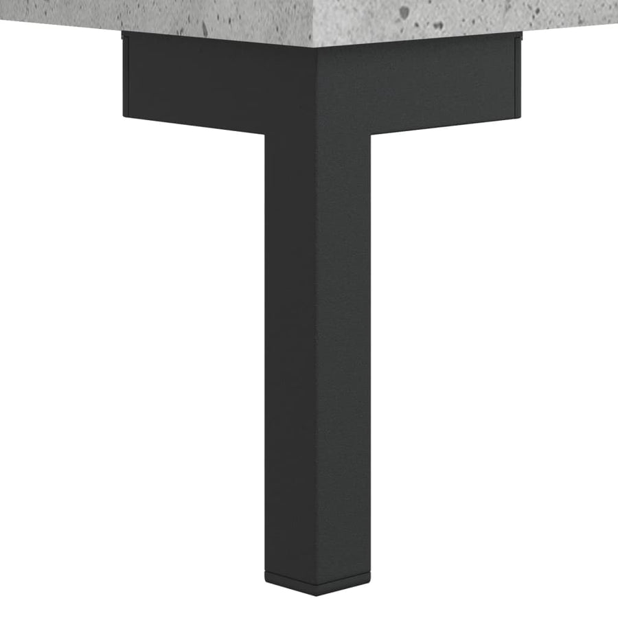 Tv-Meubel 80X36X50 Cm Bewerkt Hout Betongrijs