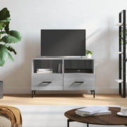 Tv-meubel 80x36x50 cm bewerkt hout grijs