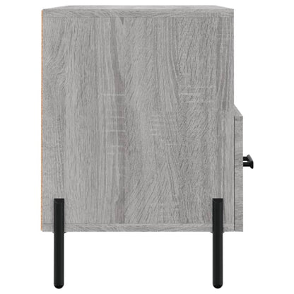 Tv-Meubel 80X36X50 Cm Bewerkt Hout Eikenkleurig Grijs sonoma