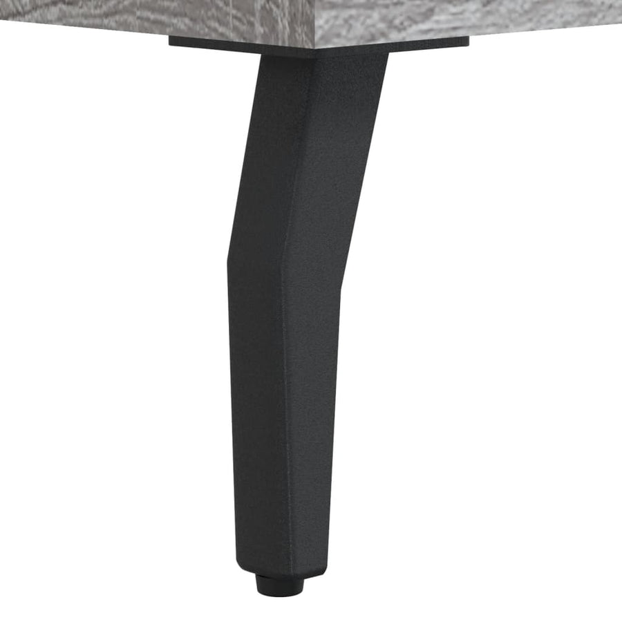 Tv-Meubel 80X36X50 Cm Bewerkt Hout Eikenkleurig Grijs sonoma