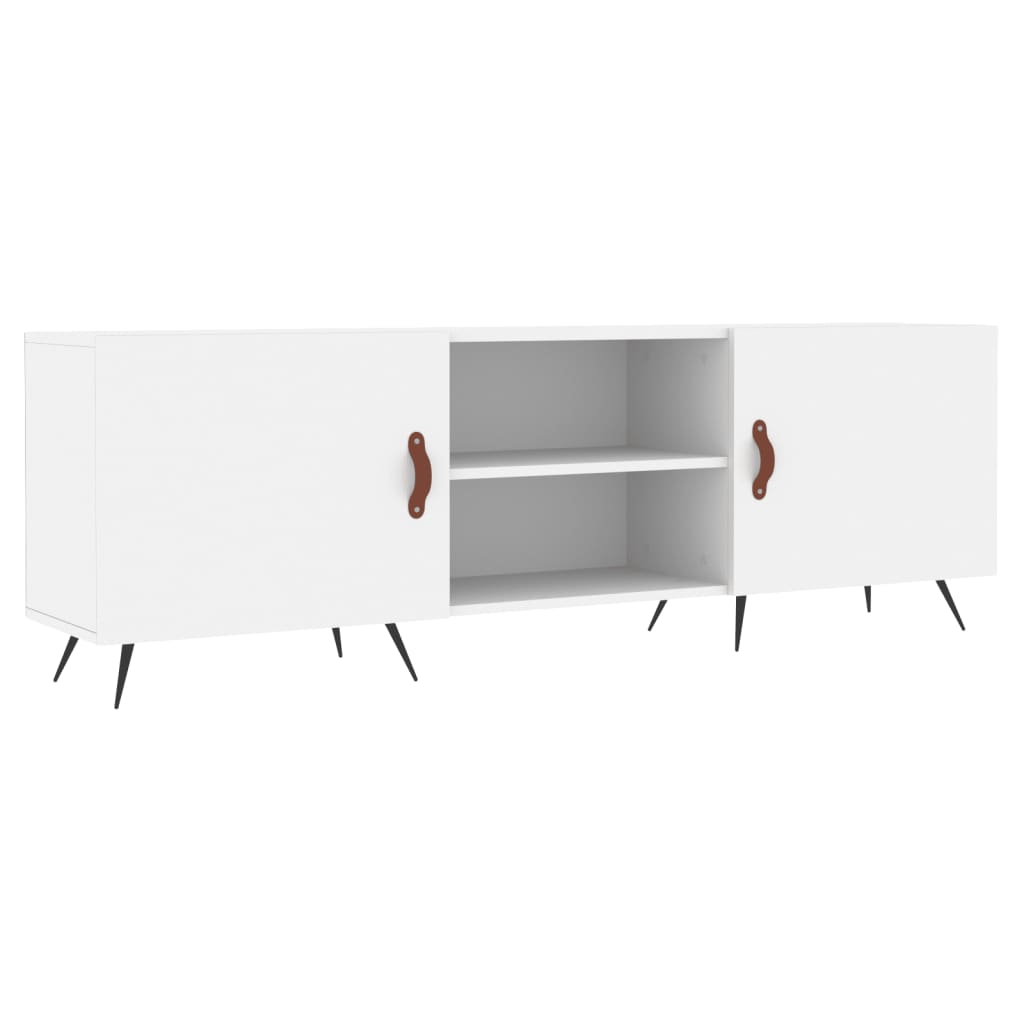 Tv-Meubel 50X30X50 Cm Bewerkt Hout Wit