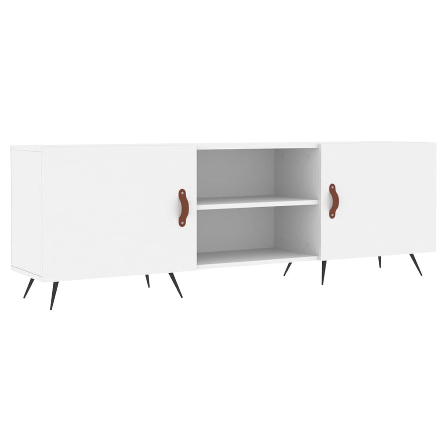 Tv-Meubel 50X30X50 Cm Bewerkt Hout Wit