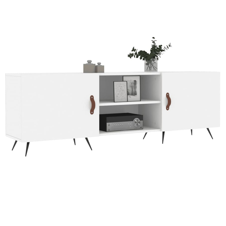 Tv-Meubel 50X30X50 Cm Bewerkt Hout Wit
