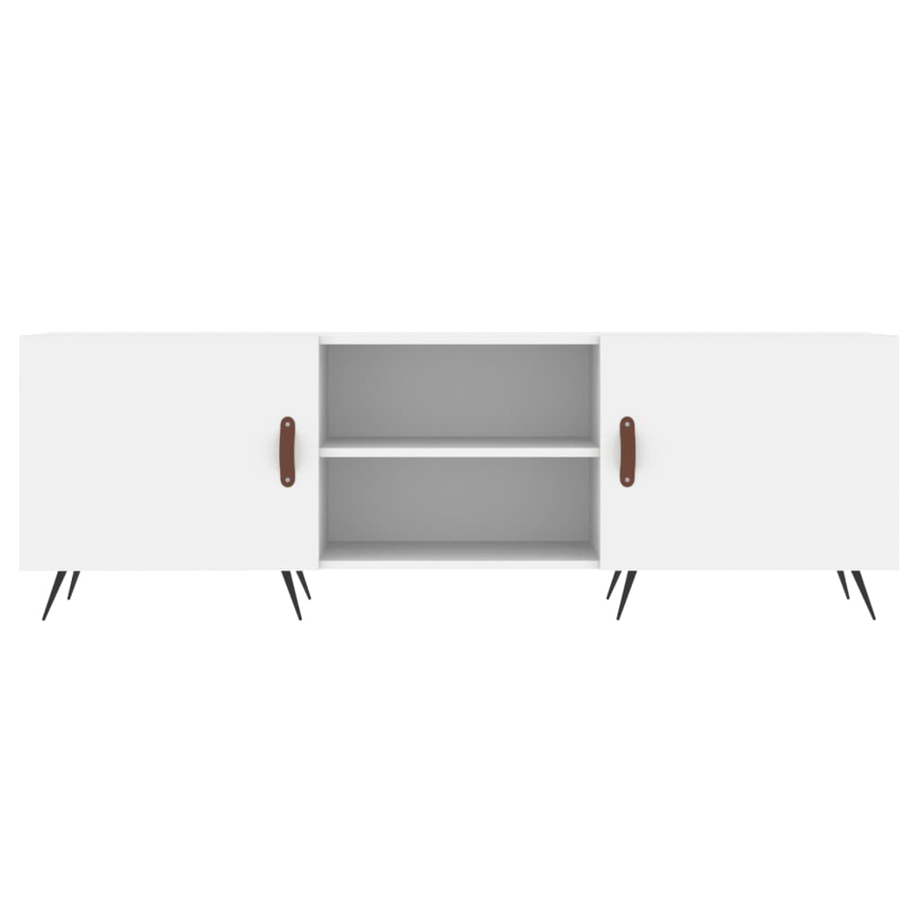 Tv-Meubel 50X30X50 Cm Bewerkt Hout Wit