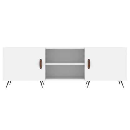 Tv-Meubel 50X30X50 Cm Bewerkt Hout Wit