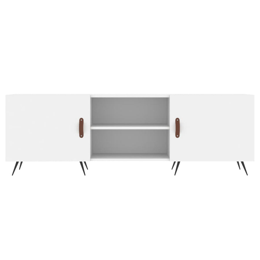 Tv-Meubel 50X30X50 Cm Bewerkt Hout Wit