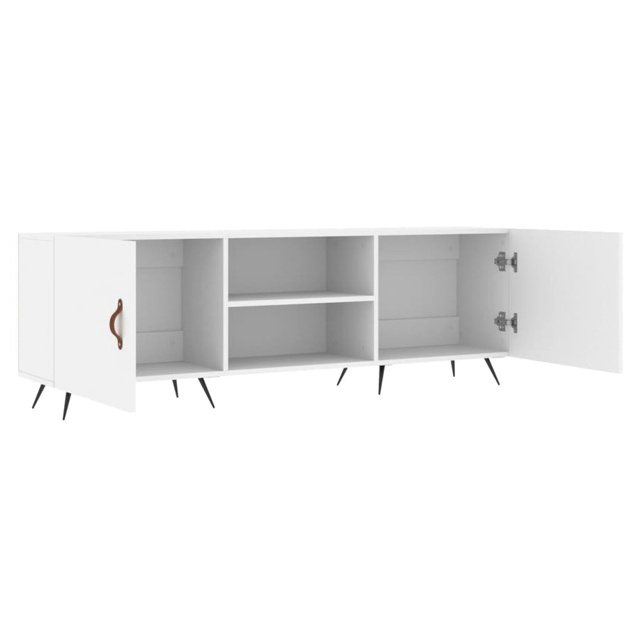 Tv-Meubel 50X30X50 Cm Bewerkt Hout Wit