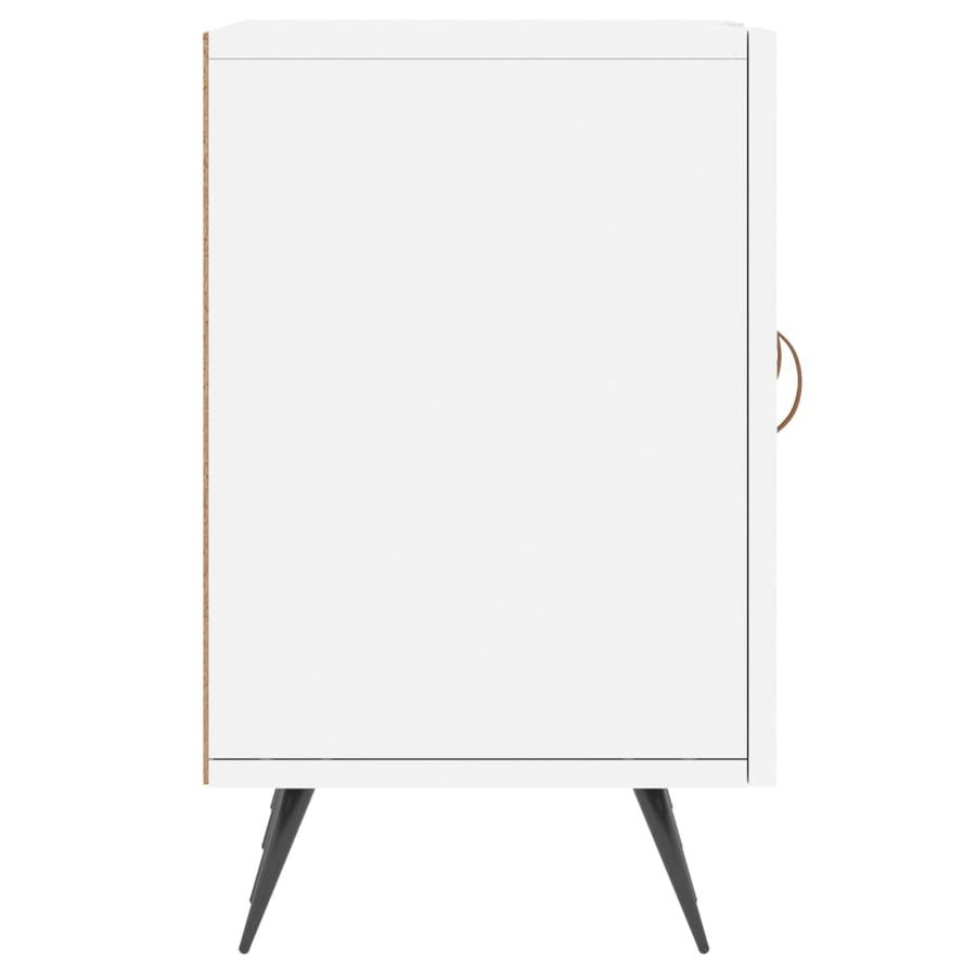 Tv-Meubel 50X30X50 Cm Bewerkt Hout Wit