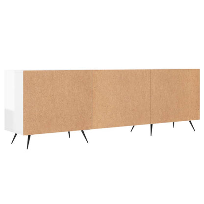 Tv-Meubel 50X30X50 Cm Bewerkt Hout Hoogglans wit