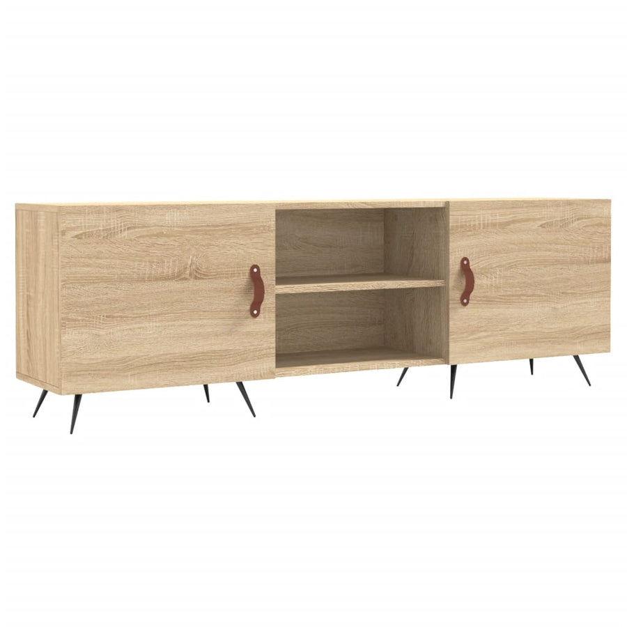 Tv-Meubel 150X30X50 Cm Bewerkt Hout Kleurig Sonoma eiken