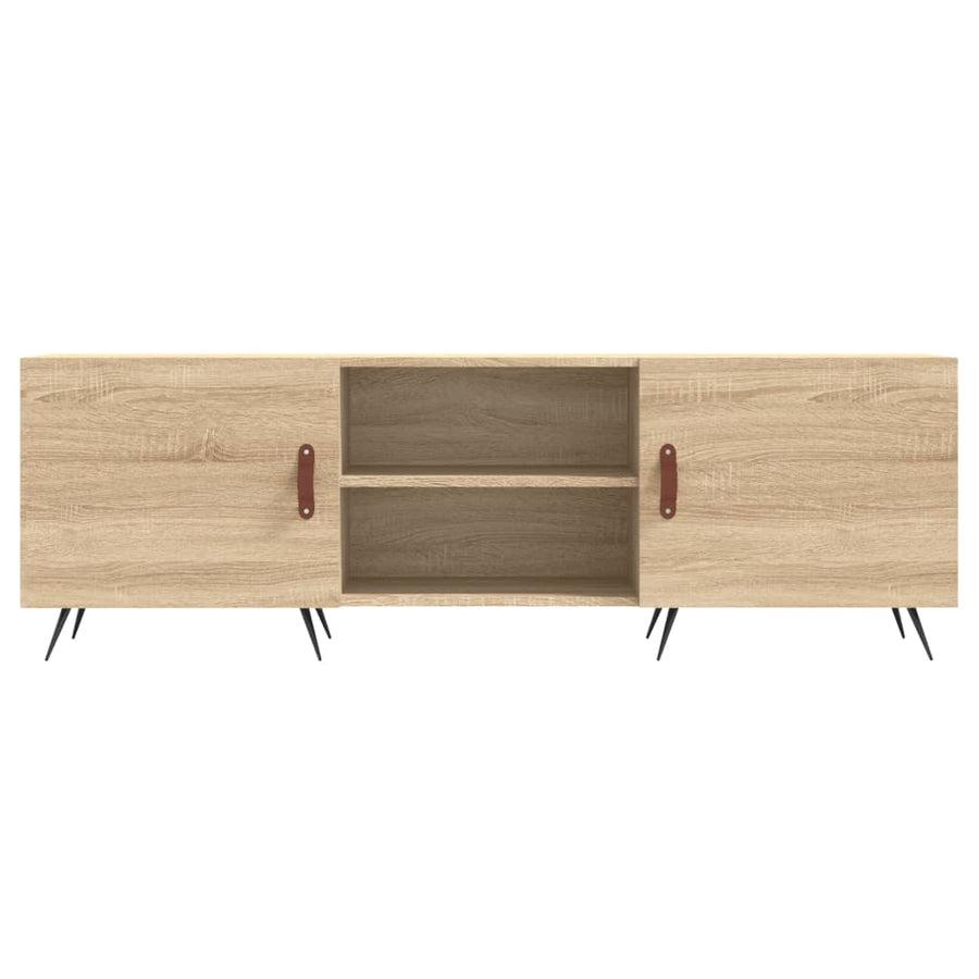 Tv-Meubel 150X30X50 Cm Bewerkt Hout Kleurig Sonoma eiken