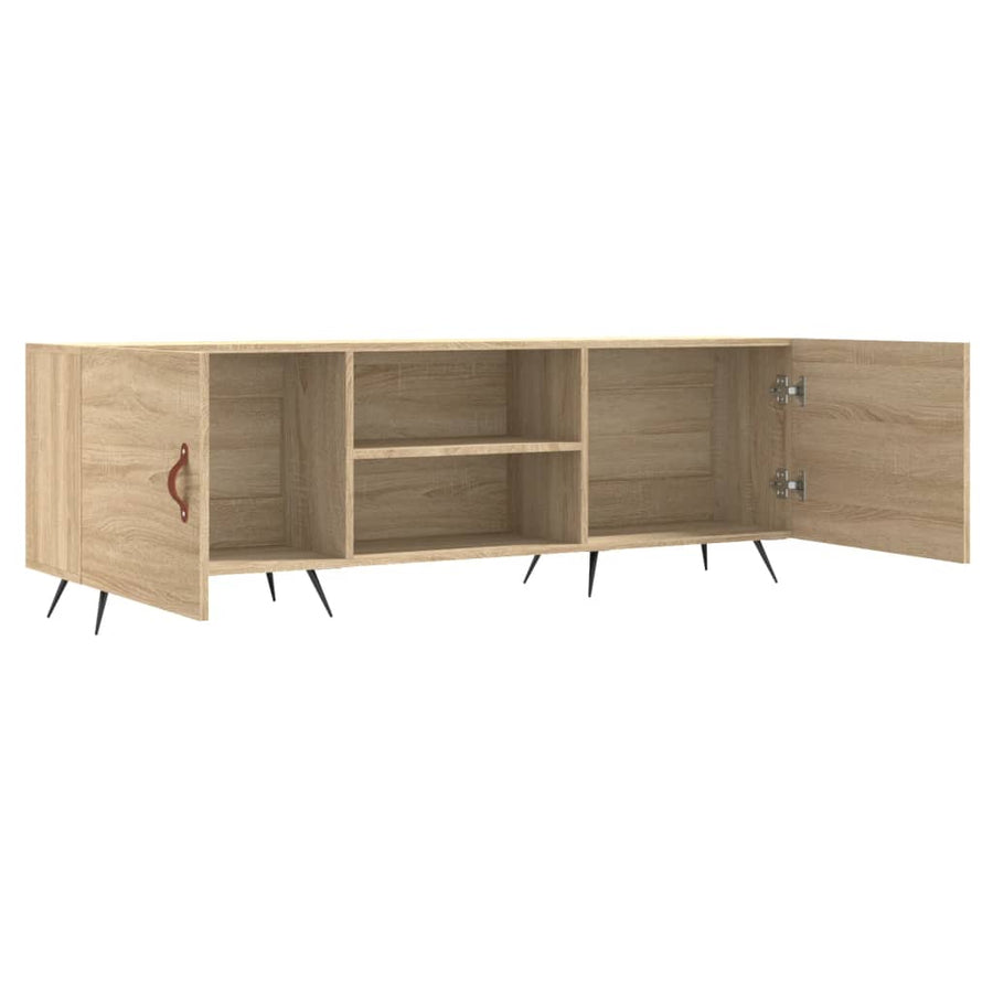Tv-Meubel 150X30X50 Cm Bewerkt Hout Kleurig Sonoma eiken