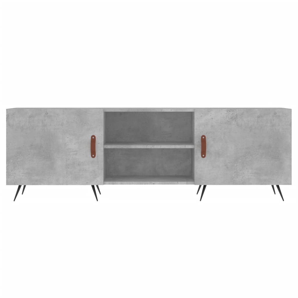 Tv-Meubel 150X30X50 Cm Bewerkt Hout Betongrijs