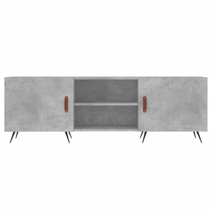 Tv-Meubel 150X30X50 Cm Bewerkt Hout Betongrijs