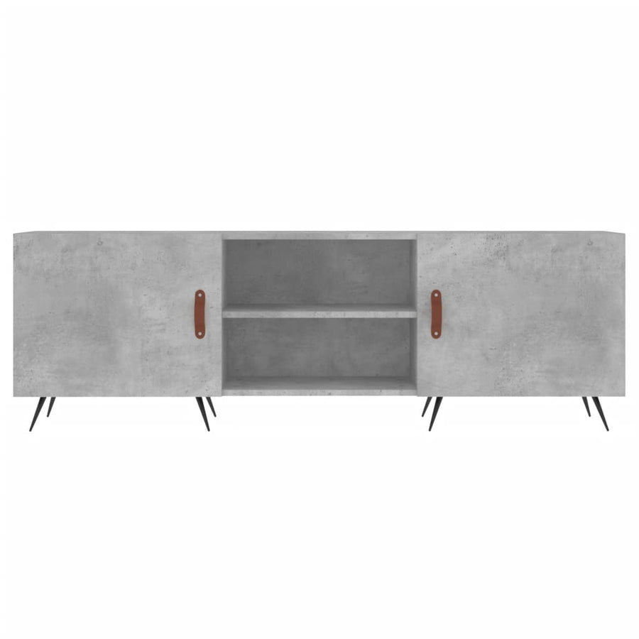 Tv-Meubel 150X30X50 Cm Bewerkt Hout Betongrijs