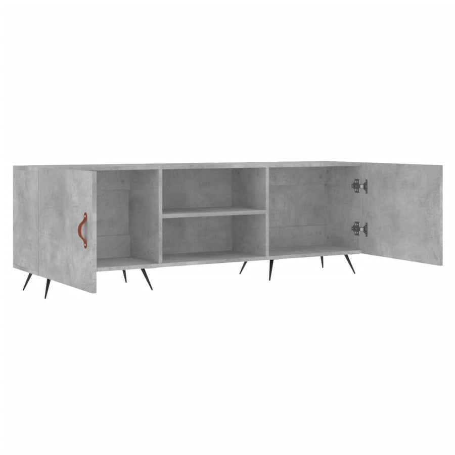 Tv-Meubel 150X30X50 Cm Bewerkt Hout Betongrijs