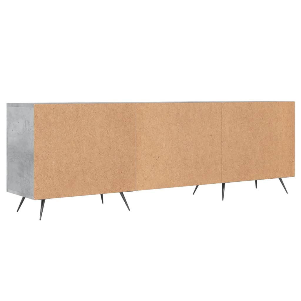 Tv-Meubel 150X30X50 Cm Bewerkt Hout Betongrijs