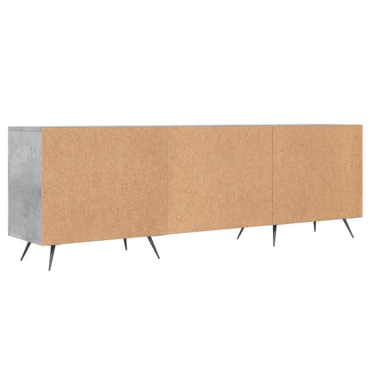 Tv-Meubel 150X30X50 Cm Bewerkt Hout Betongrijs