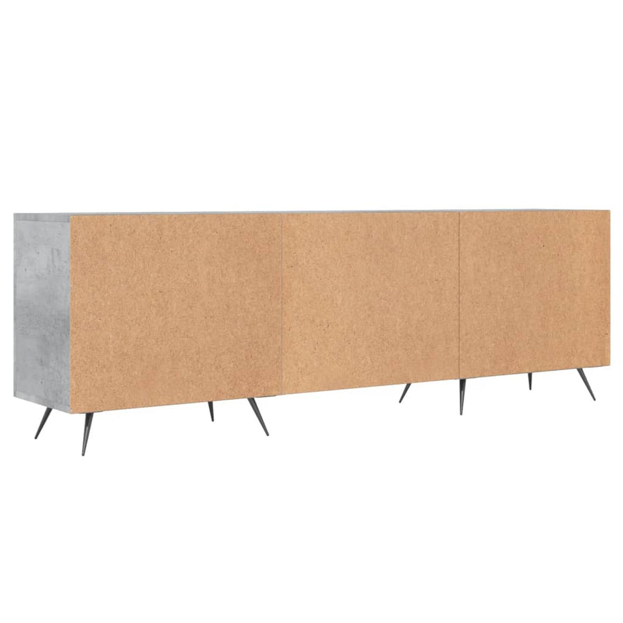 Tv-Meubel 150X30X50 Cm Bewerkt Hout Betongrijs