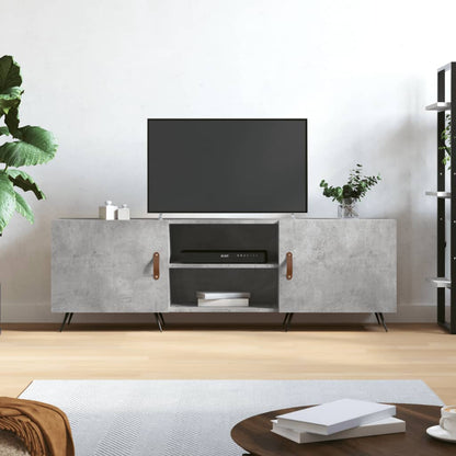 Tv-Meubel 150X30X50 Cm Bewerkt Hout Betongrijs