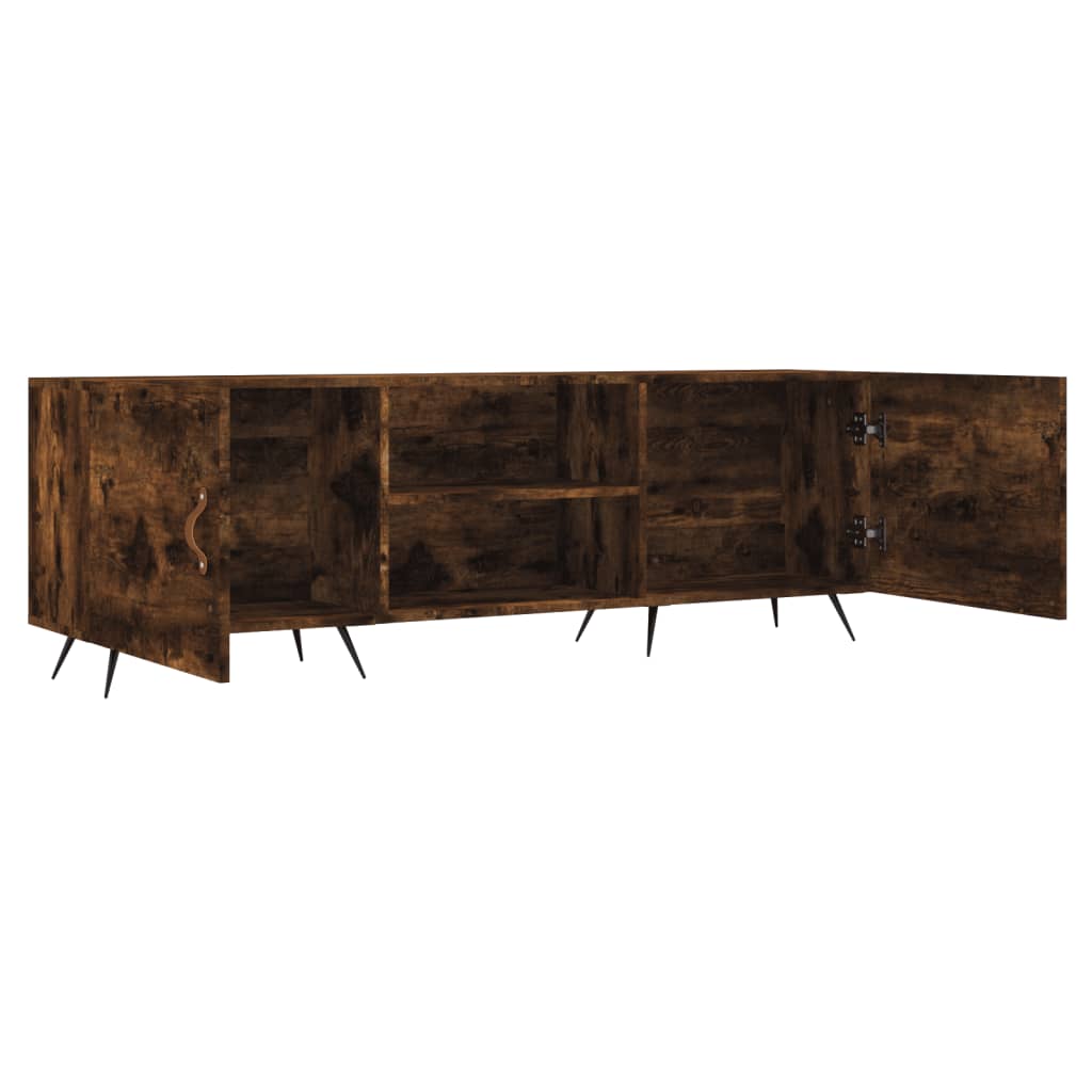 Tv-Meubel 150X30X50 Cm Bewerkt Hout Kleurig Gerookt eiken