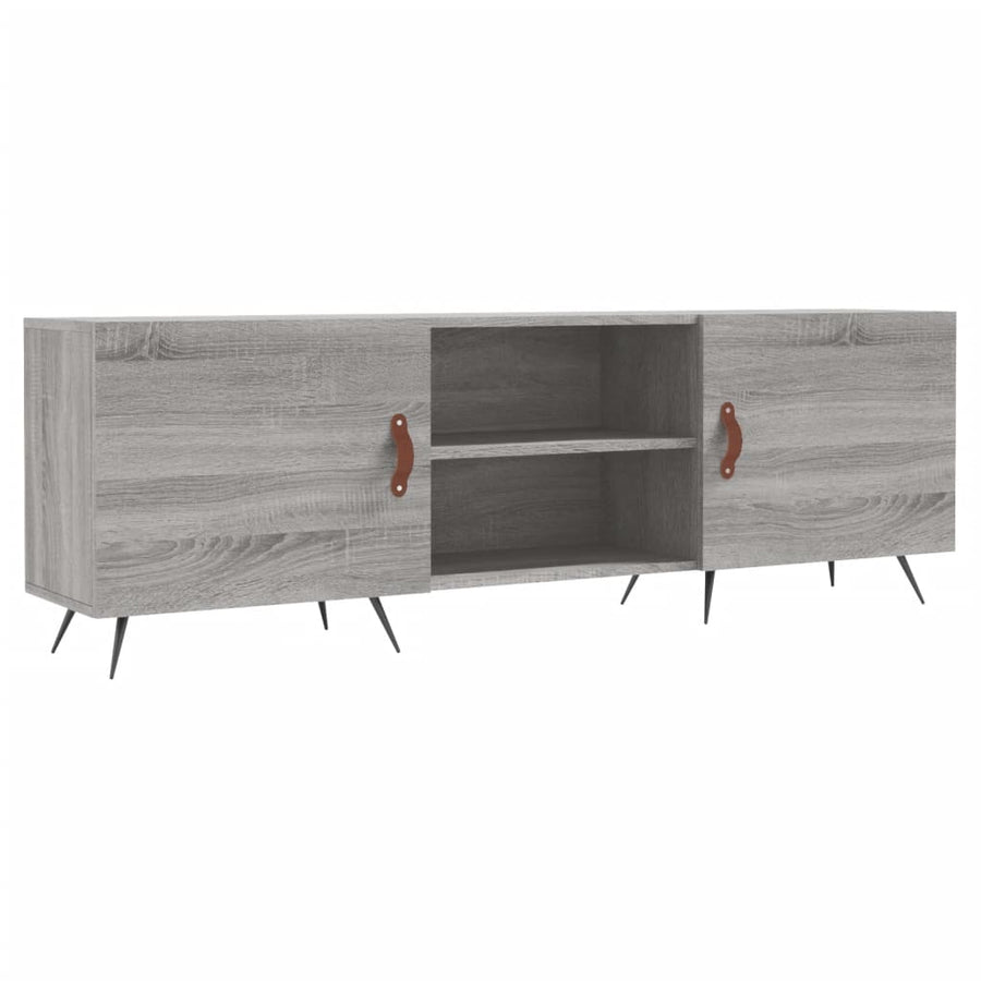 Tv-Meubel 50X30X50 Cm Bewerkt Hout Eikenkleurig Grijs sonoma