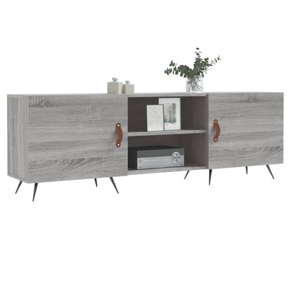 Tv-Meubel 50X30X50 Cm Bewerkt Hout Eikenkleurig Grijs sonoma