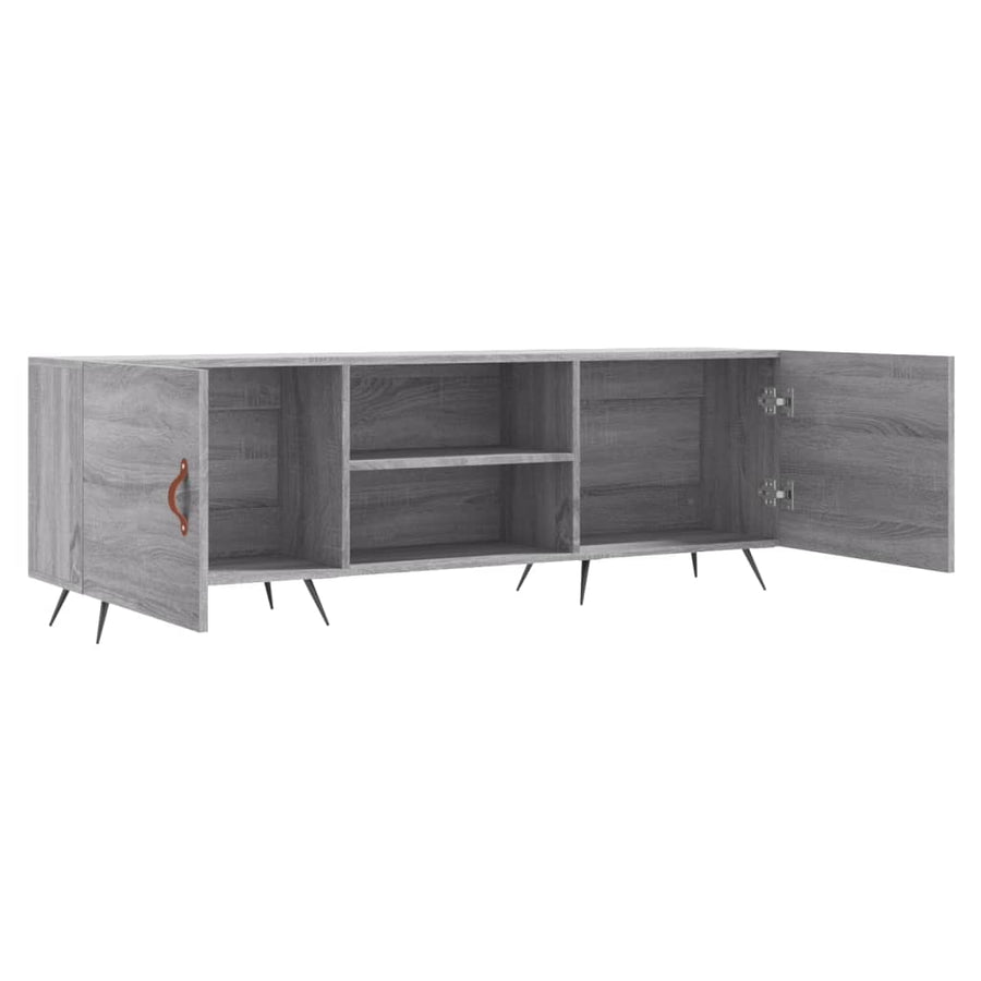 Tv-Meubel 50X30X50 Cm Bewerkt Hout Eikenkleurig Grijs sonoma