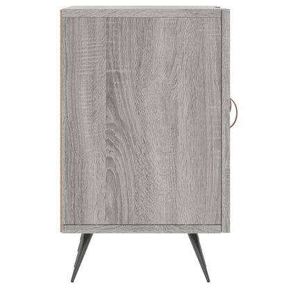 Tv-Meubel 50X30X50 Cm Bewerkt Hout Eikenkleurig Grijs sonoma