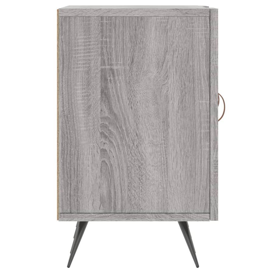 Tv-Meubel 50X30X50 Cm Bewerkt Hout Eikenkleurig Grijs sonoma