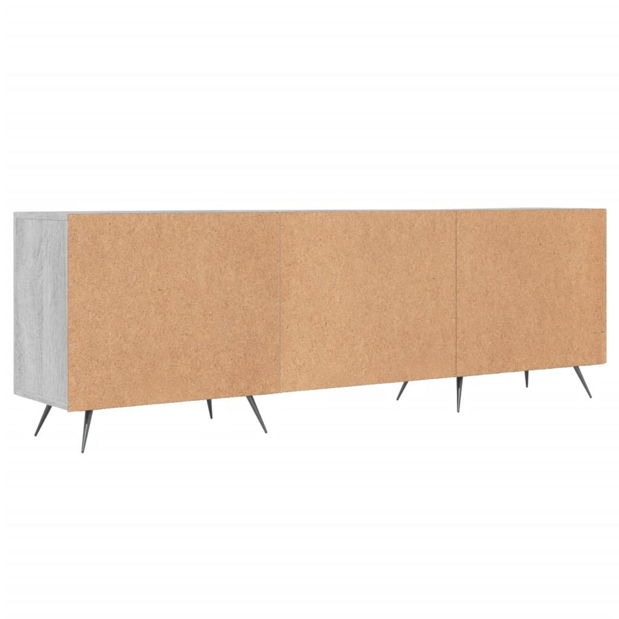 Tv-Meubel 50X30X50 Cm Bewerkt Hout Eikenkleurig Grijs sonoma