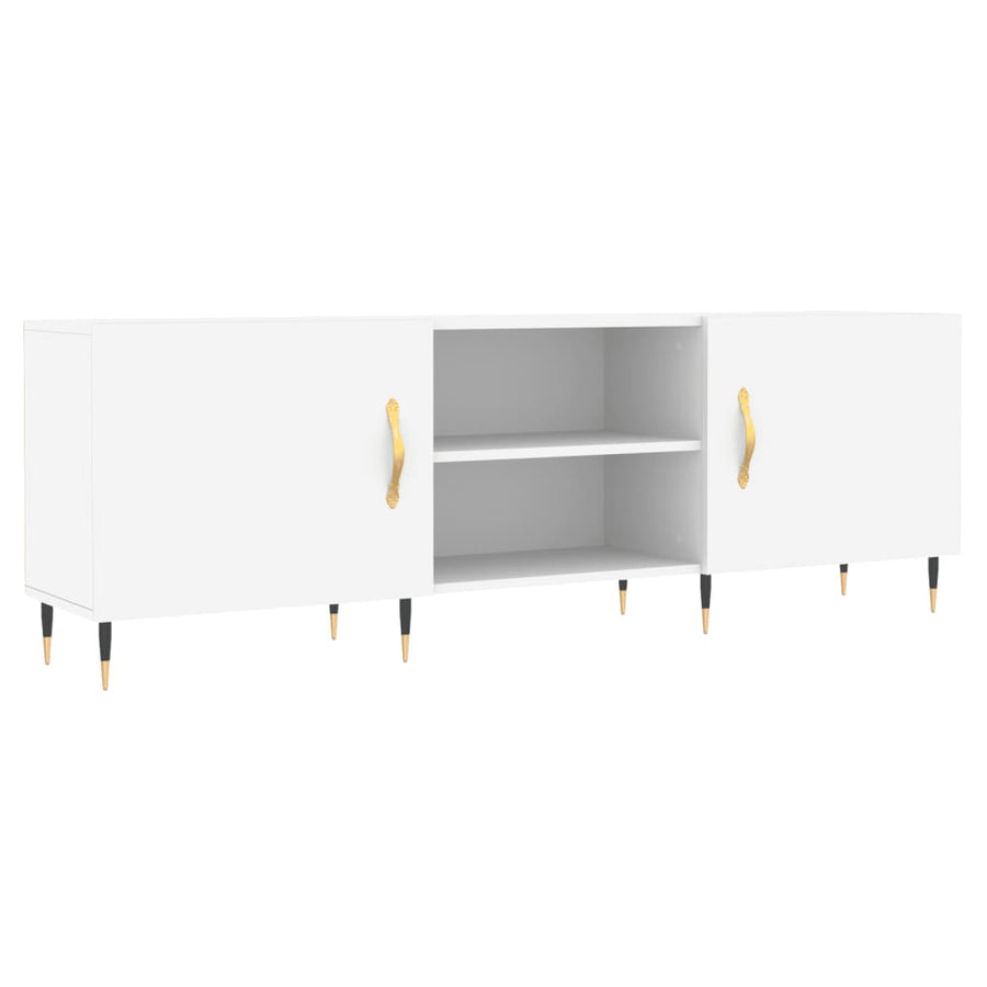 Tv-Meubel 50X30X50 Cm Bewerkt Hout Wit