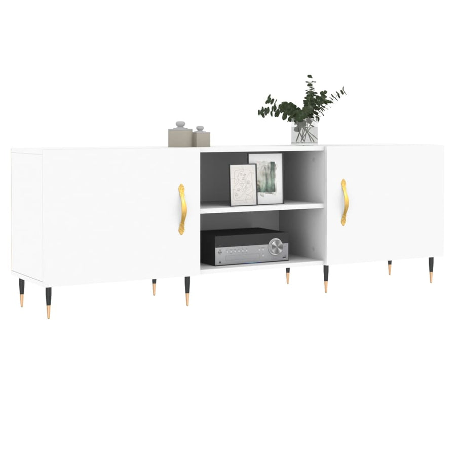 Tv-Meubel 50X30X50 Cm Bewerkt Hout Wit