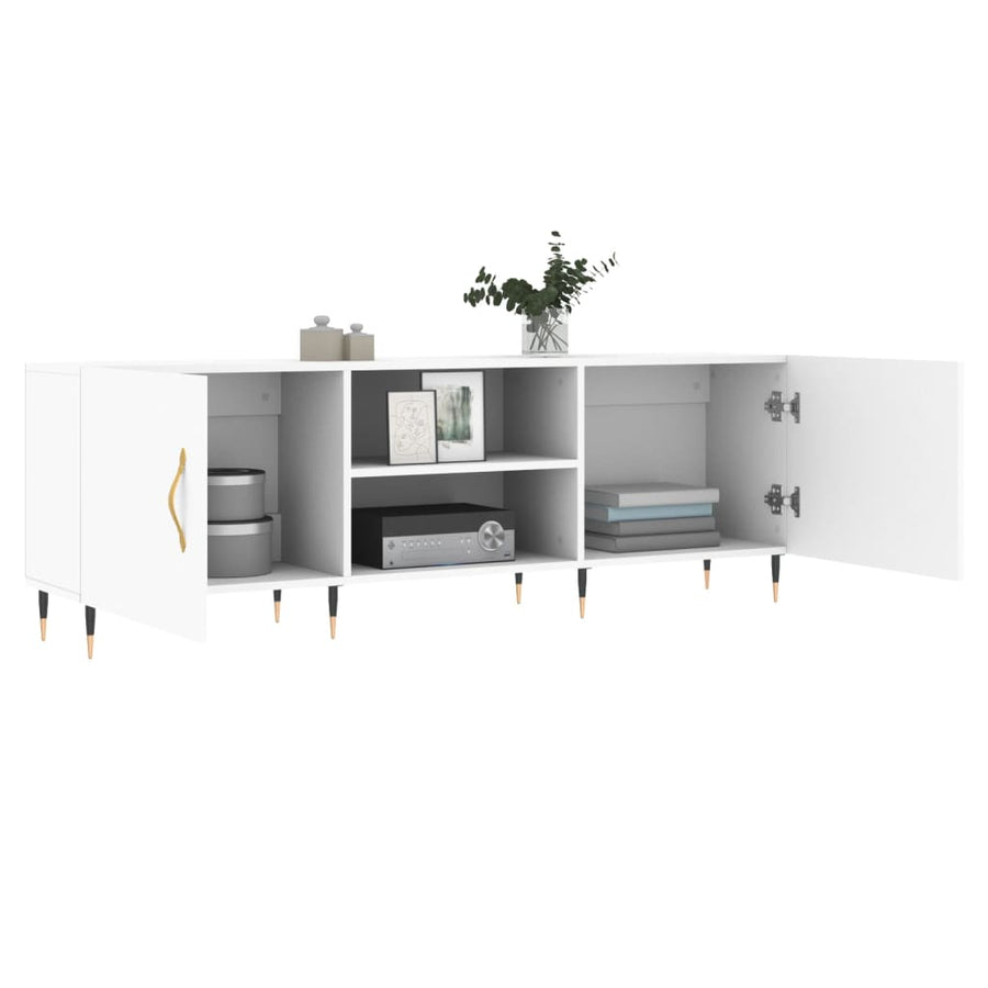 Tv-Meubel 50X30X50 Cm Bewerkt Hout Wit