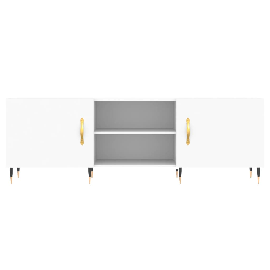 Tv-Meubel 50X30X50 Cm Bewerkt Hout Wit