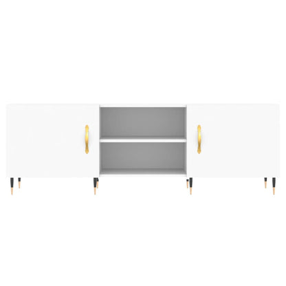 Tv-Meubel 50X30X50 Cm Bewerkt Hout Wit