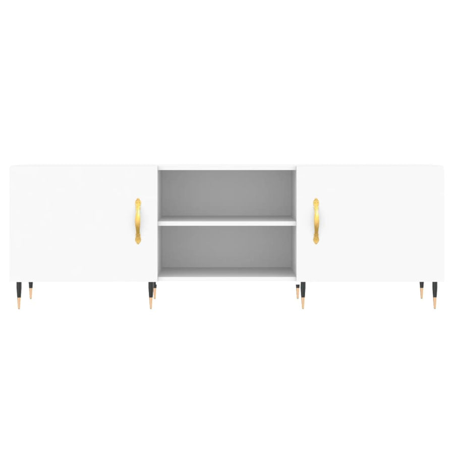 Tv-Meubel 50X30X50 Cm Bewerkt Hout Wit