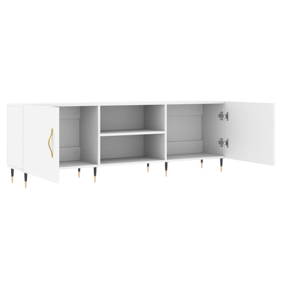 Tv-Meubel 50X30X50 Cm Bewerkt Hout Wit