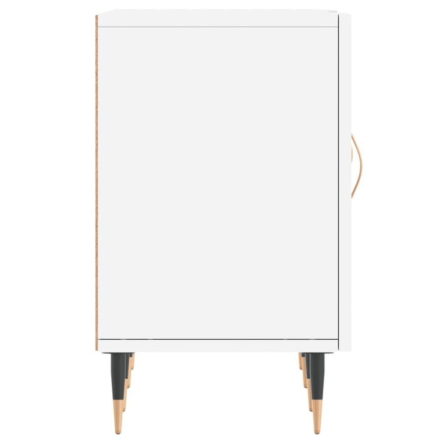 Tv-Meubel 50X30X50 Cm Bewerkt Hout Wit