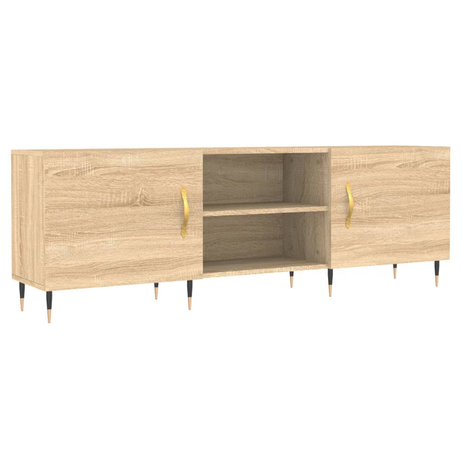 Tv-Meubel 150X30X50 Cm Bewerkt Hout Kleurig Sonoma eiken
