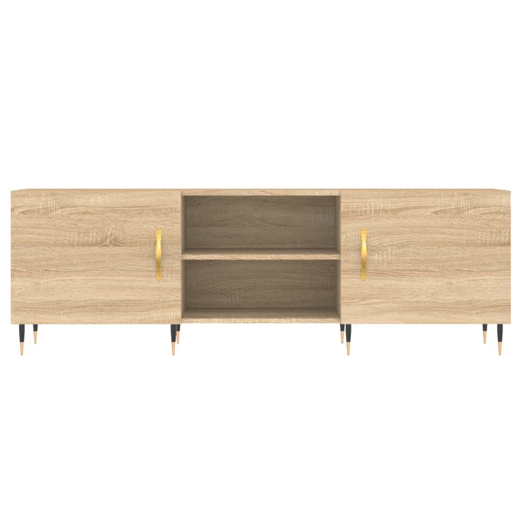Tv-Meubel 150X30X50 Cm Bewerkt Hout Kleurig Sonoma eiken