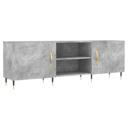 Tv-Meubel 150X30X50 Cm Bewerkt Hout Betongrijs