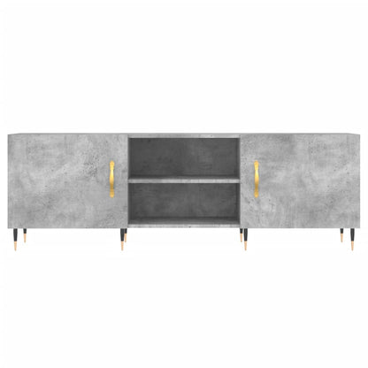 Tv-Meubel 150X30X50 Cm Bewerkt Hout Betongrijs