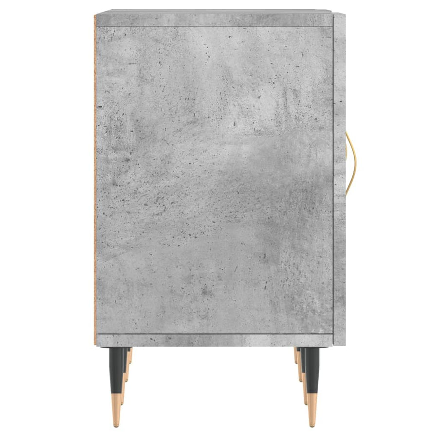 Tv-Meubel 150X30X50 Cm Bewerkt Hout Betongrijs